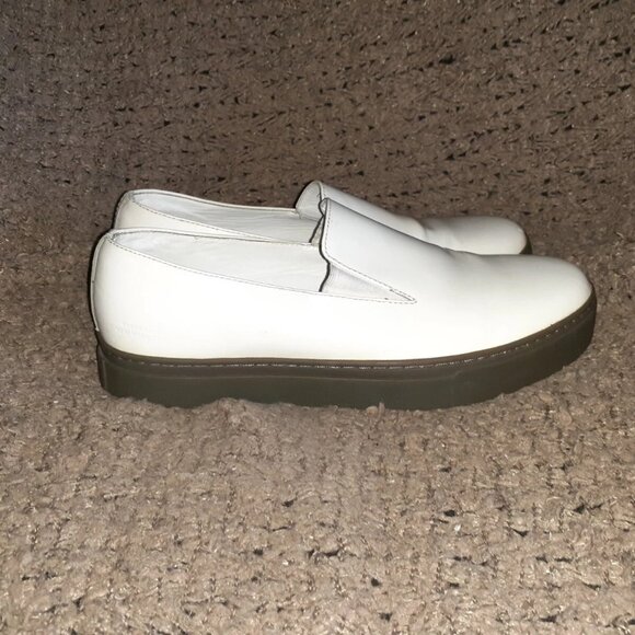 SATURDAYS NEW YORK CITY-Shiny White Leather Loafers-Sz 11-Excellent - Picture 5 of 8